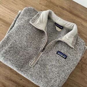 Patagonia Gray Fleece Quarter-Zip Sweatshirt